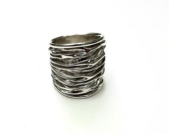 Silver band ring 925