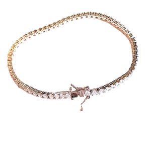 tennis bracelet silver