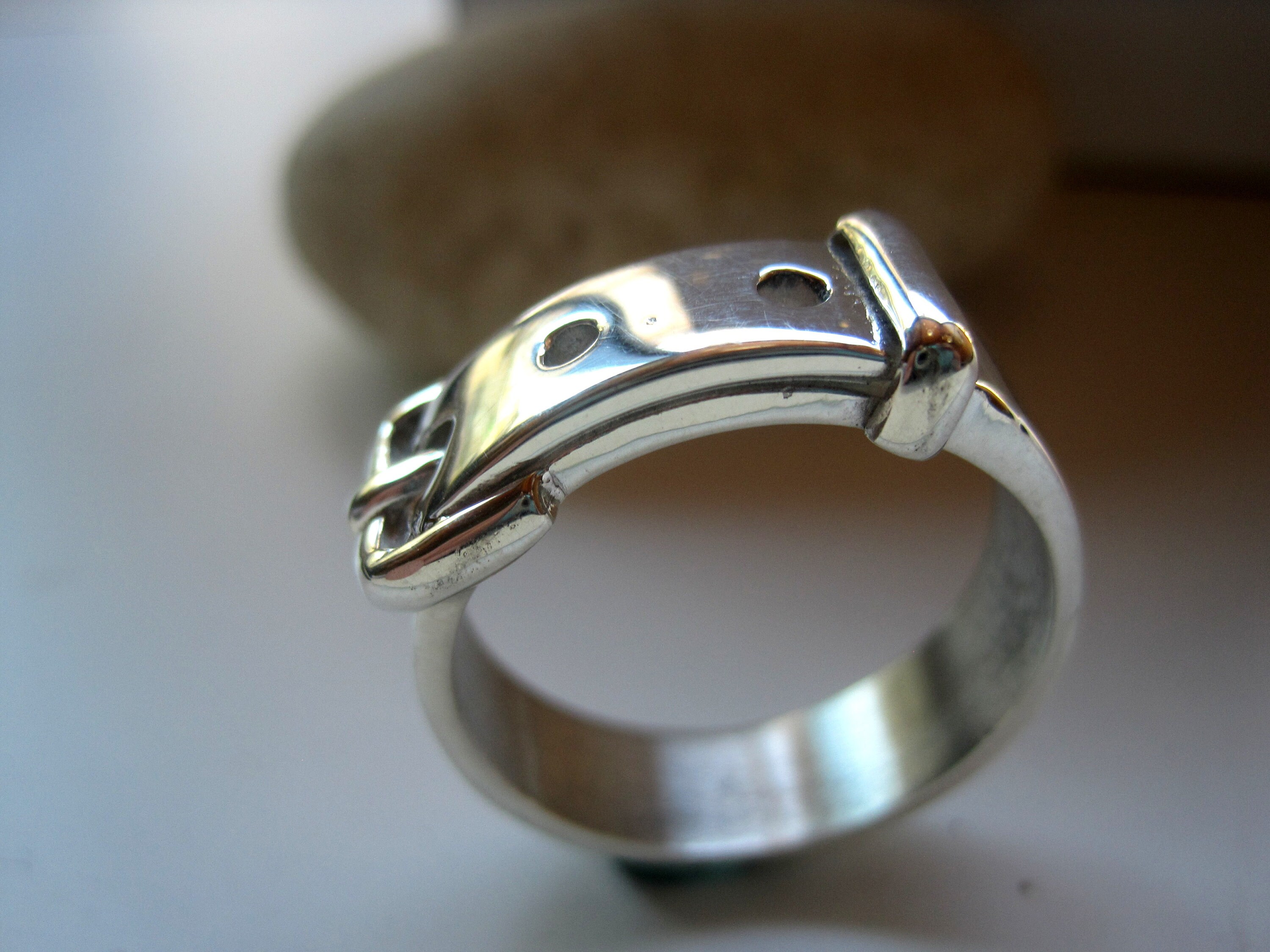 Silver Belt Ring - Etsy