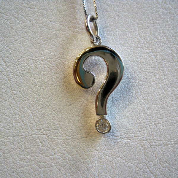 Question Mark Necklace Etsy UK