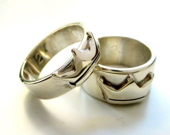 Crown band ring silver 925