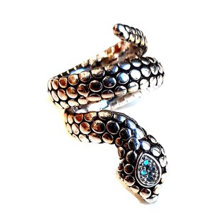 Anello serpente argento