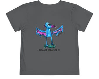 Toddler Bluewing Creature Shirt | SCC 001 | Monster Graphic Tee | Original Creature Art