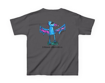 Bluewing Creature-shirt voor kinderen | VCA 001 | Monster T-shirt met print | Originele wezenkunst