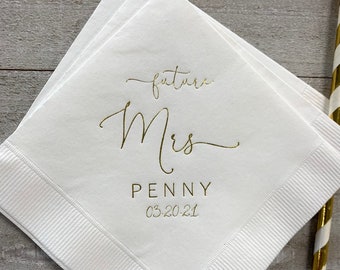 Bridal Shower Baby Shower Eid Set of 25 Personalized Napkins Custom Napkins Birthday Napkins Wedding Napkins Event Napkins