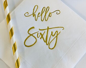 Monogrammed Napkins 14IM Gold Foil Napkins Personalized Napkins Cocktail Napkins Paper Napkins Wedding Napkins Cocktail Party