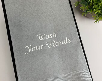 monogrammed disposable hand towels for bathroom