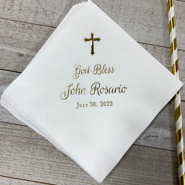 Baptism Napkins Etsy