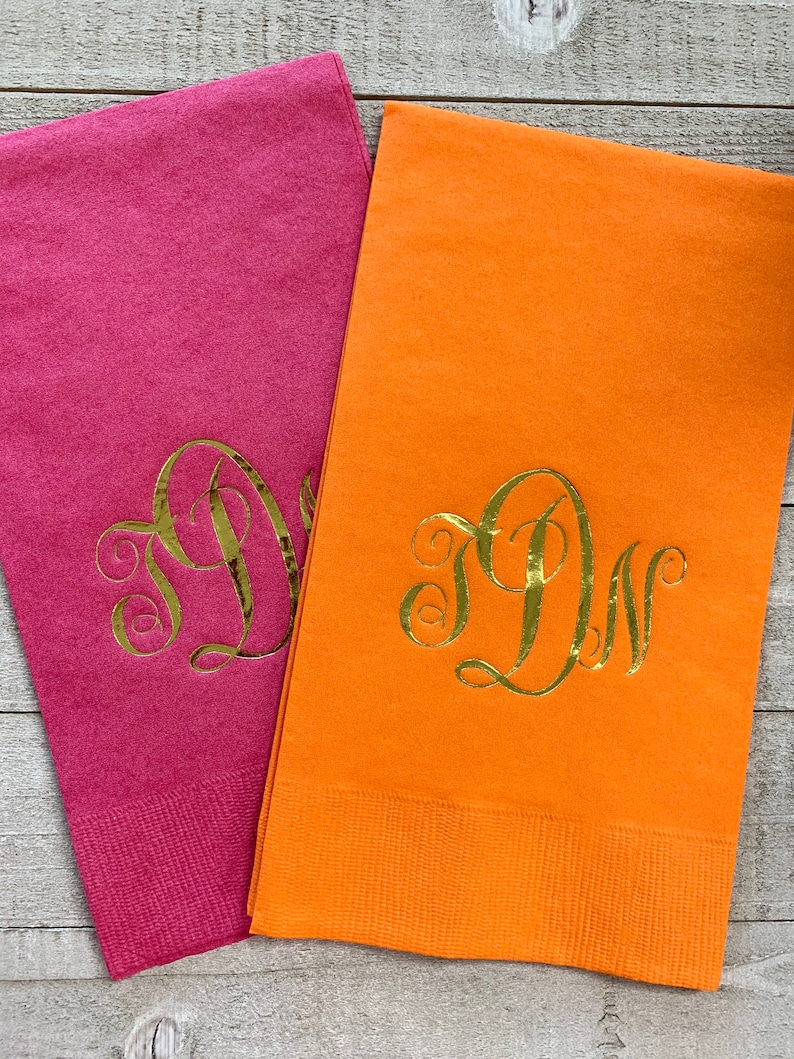 100 Personalized Guest Towels Dinner Napkins Wedding Paper Etsy