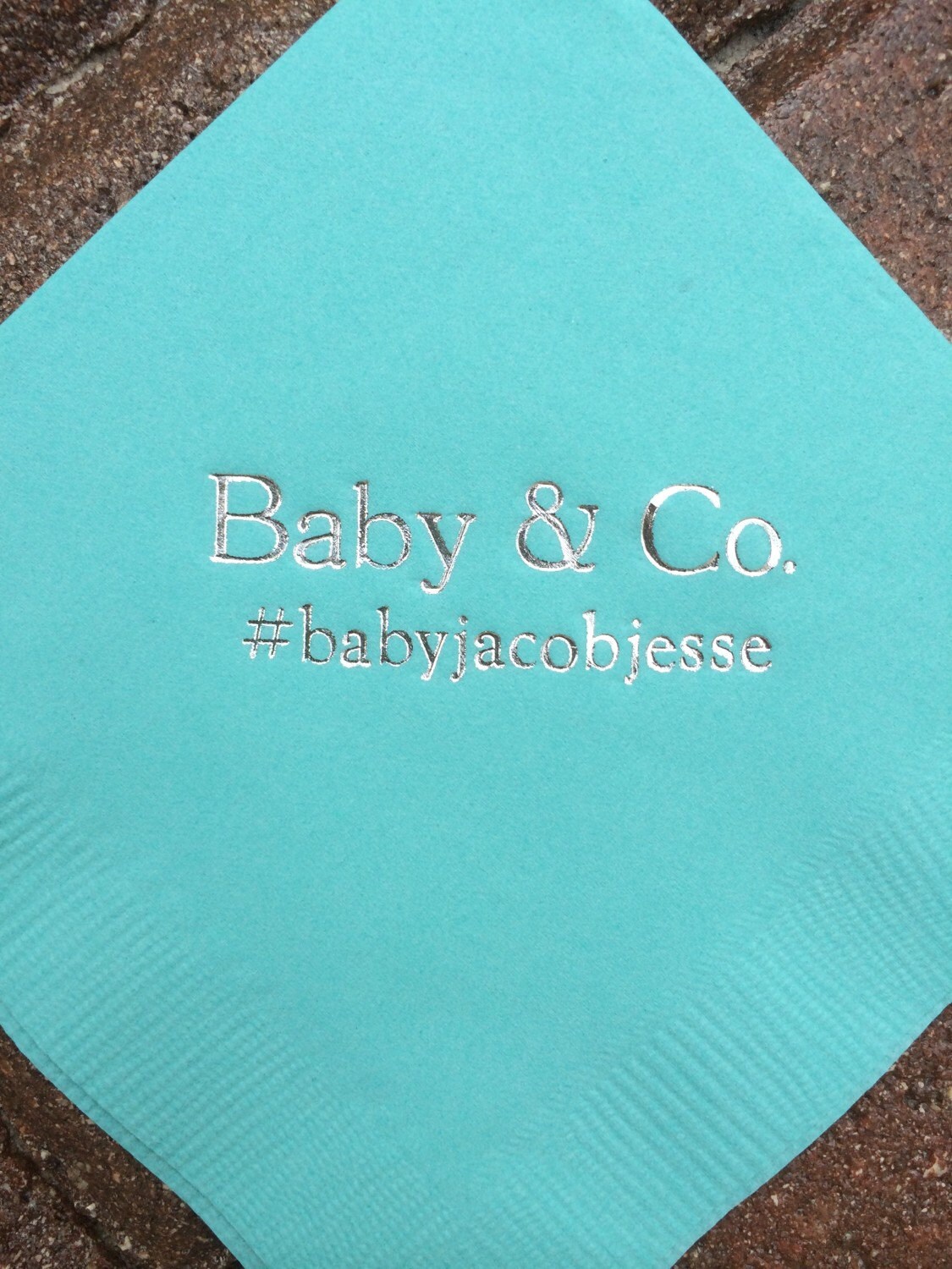 50 Personalized Napkins Personalized Napkins Baby Shower Etsy