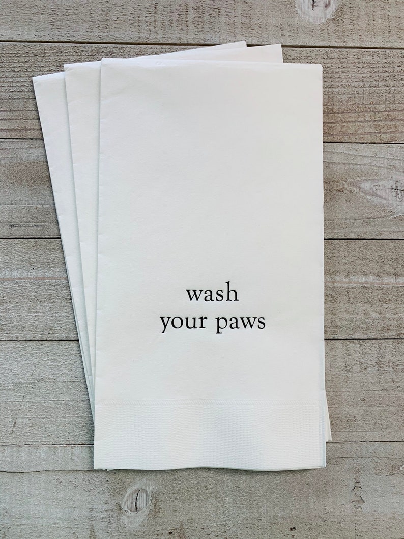 50 Personalized Hand Guest Towels Paper Bathroom Napkins Etsy
