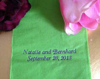50 Personalized Hand Guest Towels Paper Dinner Napkins Wedding Favors Hostess Gift Party Engagement Monogram Birthday Bar Bat Mitzvah