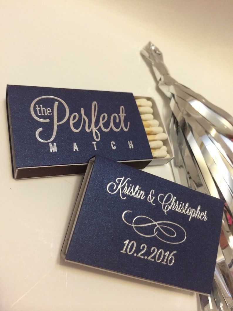 Only 1.10 each Personalized Wedding Matches Matchbook Match Book I Met My Match Perfect Printed Lots of Colors and Designs to choose from