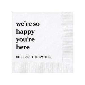 Personalized Napkins Wedding Custom Monogram Monogrammed Rehearsal Dinner Beverage Cocktail Luncheon Dinner Guest Towels Available!
