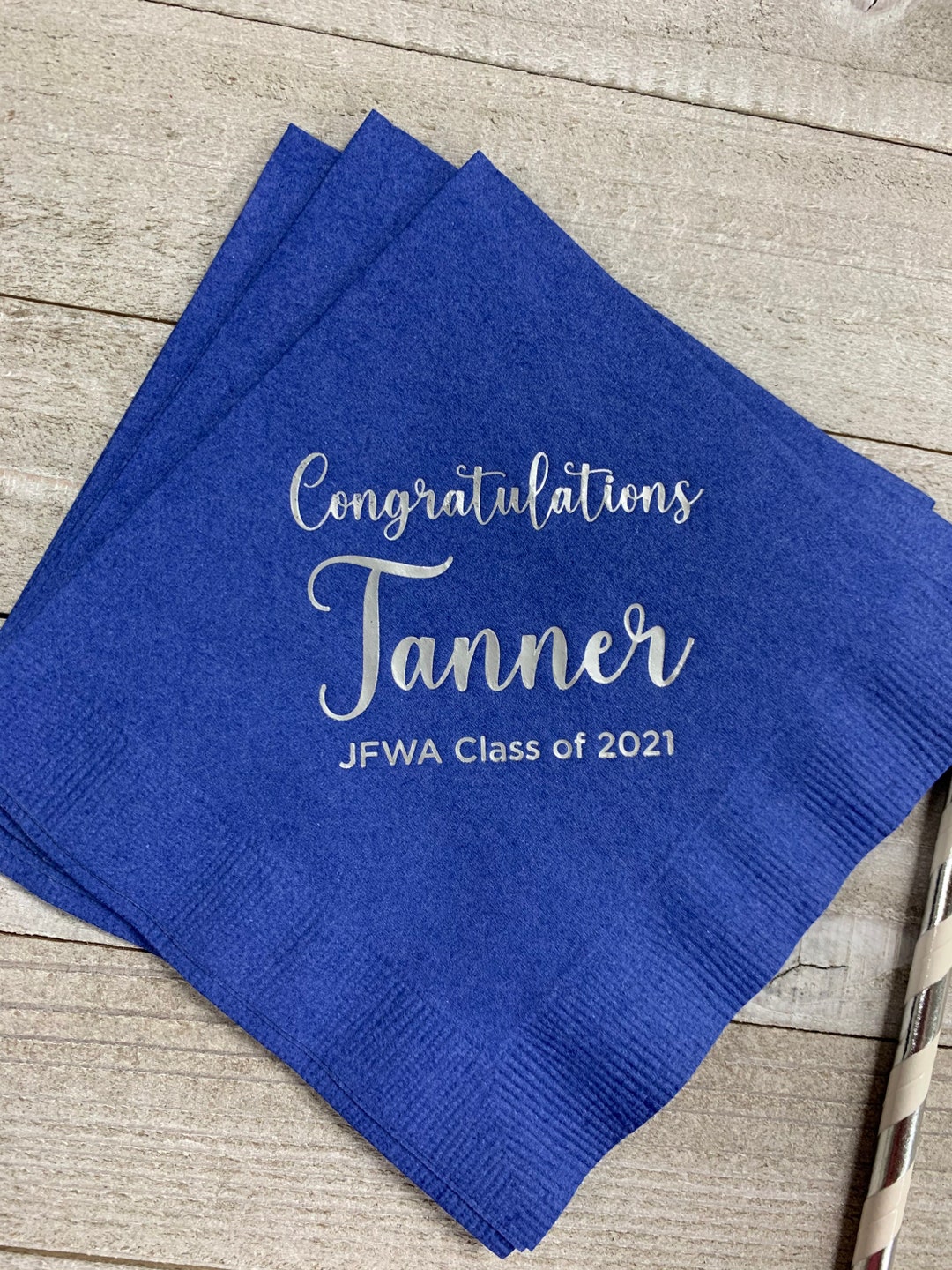 Personalized Napkins Graduation Ceremony Party Printed Custom Napkins