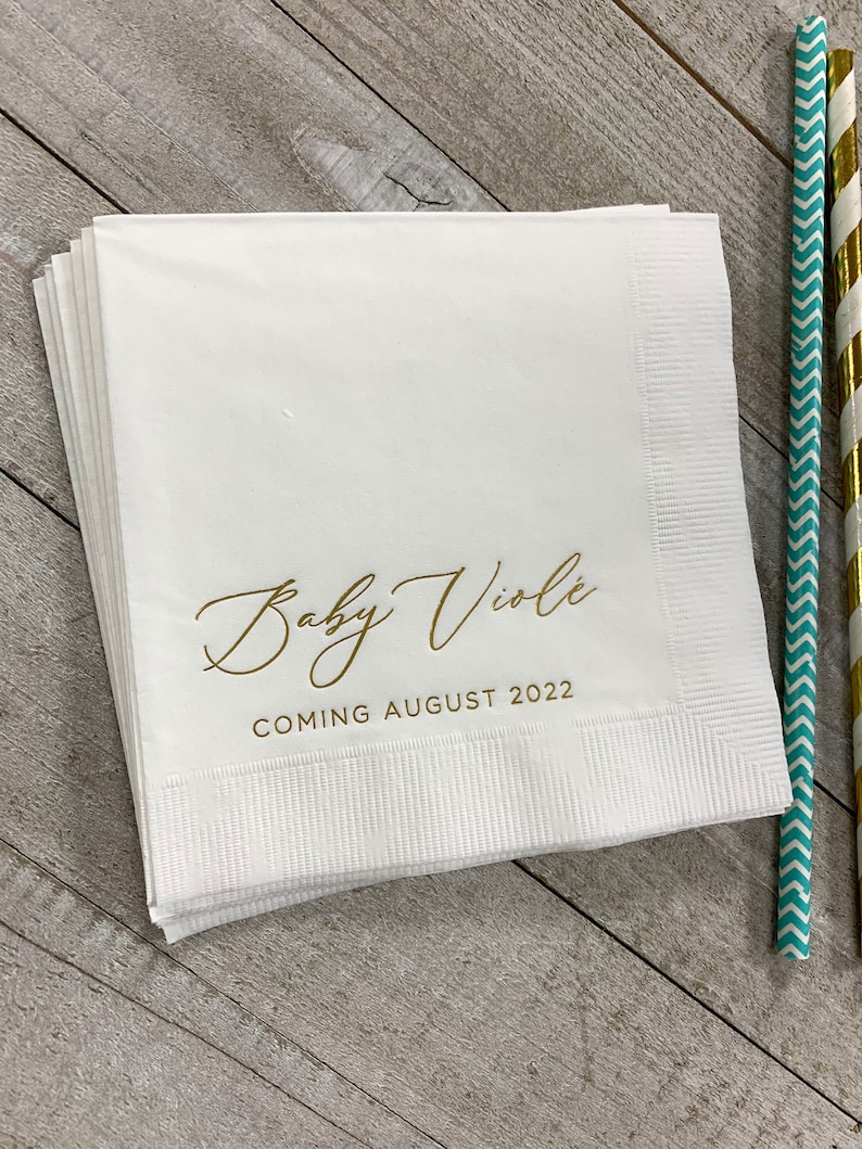 Personalized Napkins Beverage Luncheon Dinner Guest Towel Etsy