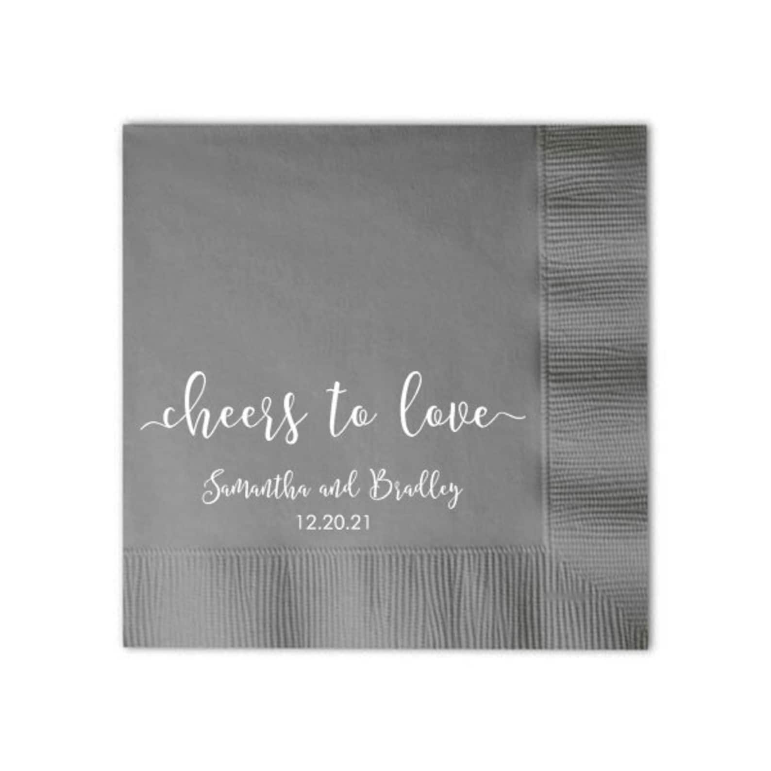 Personalized Napkins Wedding Engagement Party Rehearsal Dinner Etsy