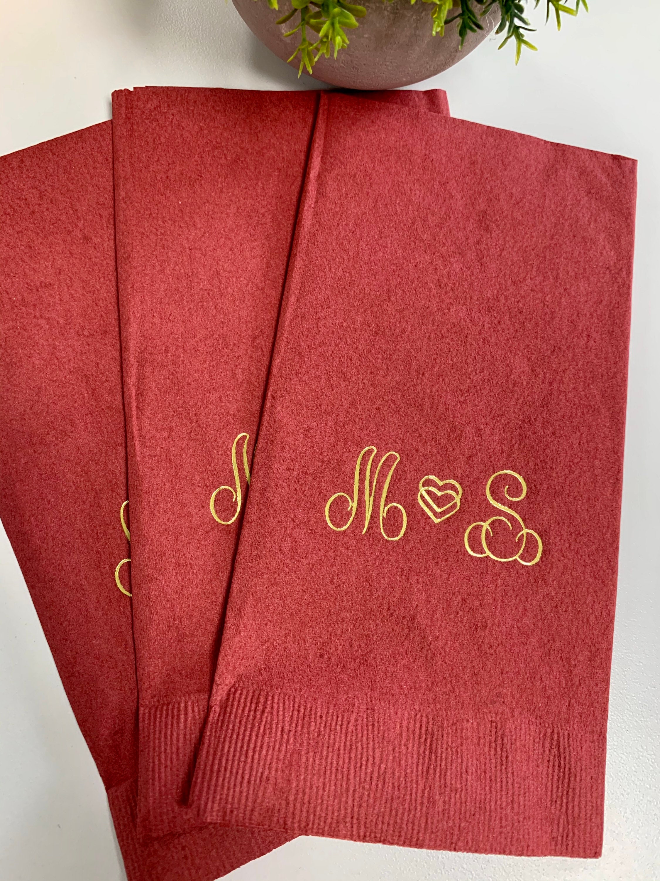 50 Personalized Hand Guest Towels Paper Bathroom Napkins Etsy