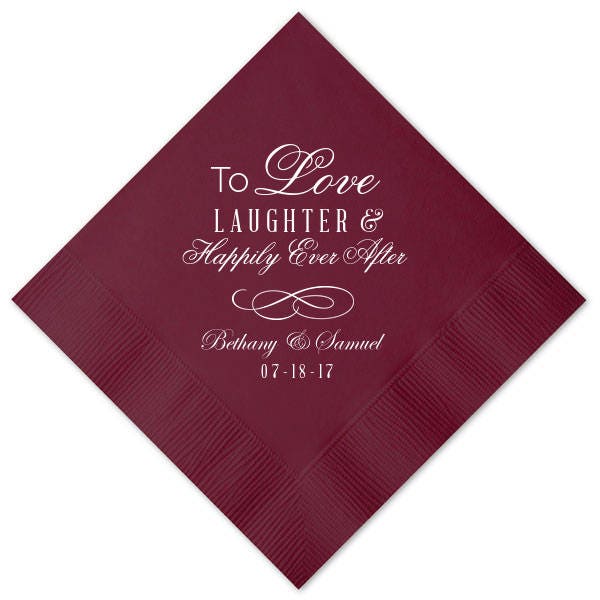 Personalized Wedding Napkins Personalized Napkins Bridal Etsy