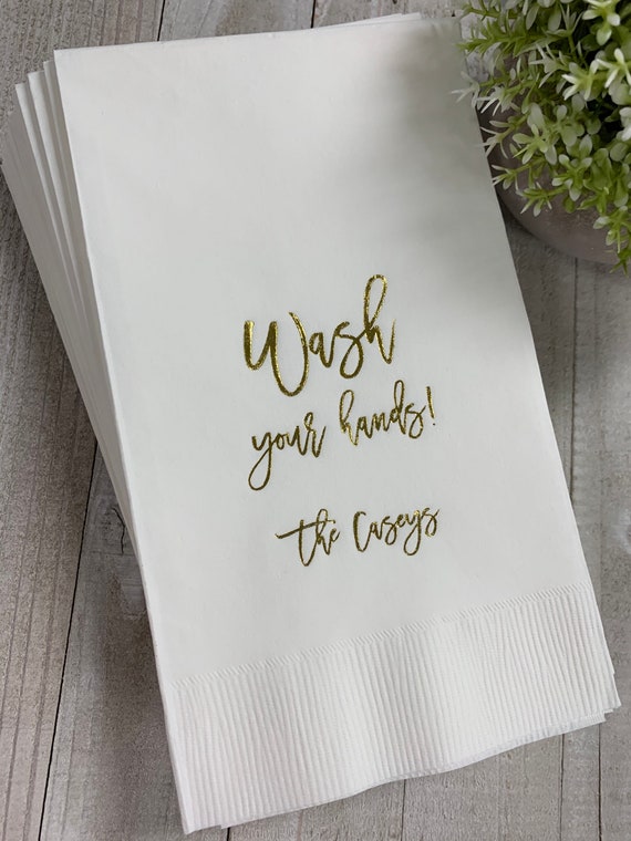 100 Personalized Guest Towels Hand Towels Bathroom Napkins Wash