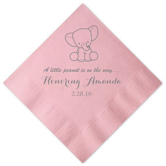 Personalized Napkins Baby Shower Sip & See Baptism New Baby Etsy