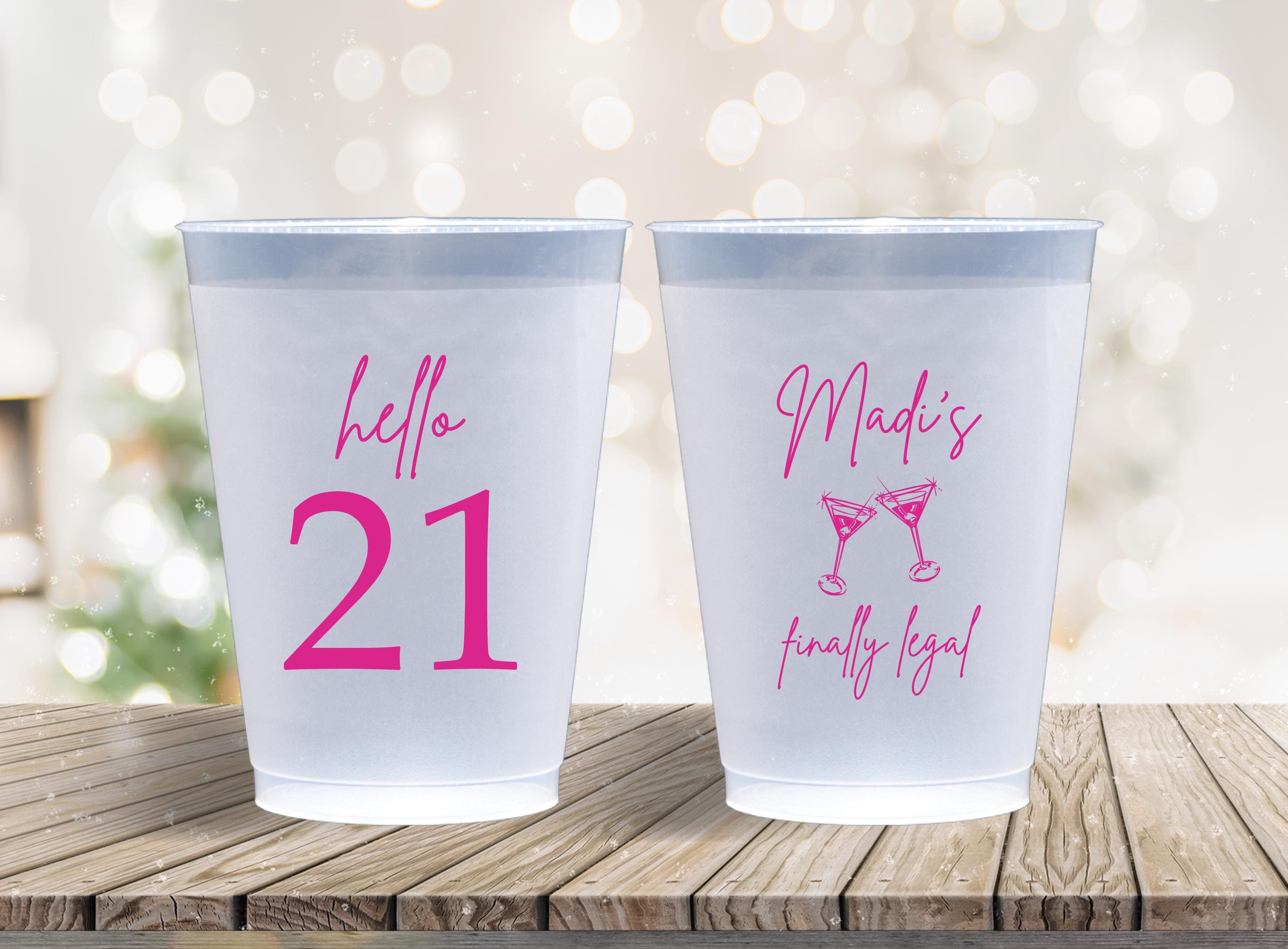12 Oz Personalized Frosted Cups - Etsy