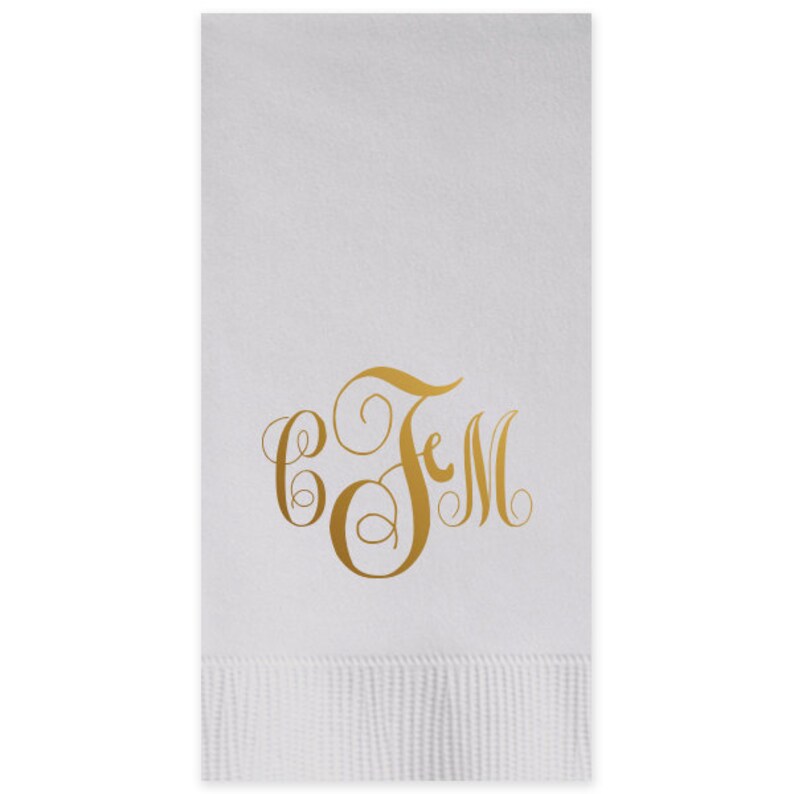 100 Personalized Guest Towels Dinner Napkins Wedding Paper Etsy