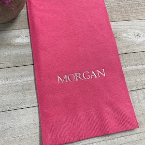 50 Personalized Hand Guest Towels Paper Dinner Napkins Wedding Favors Hostess Gift Party Engagement Monogram Birthday Bar Bat Mitzvah