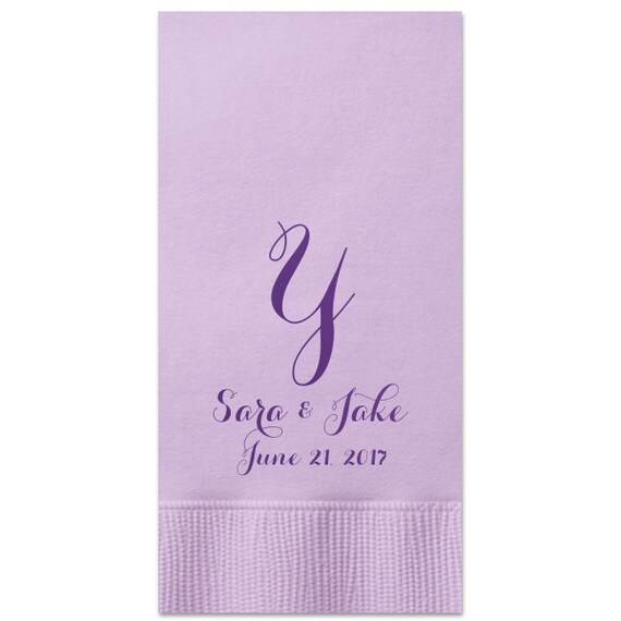 100 Personalized Guest Towels Dinner Napkins Wedding Paper Etsy