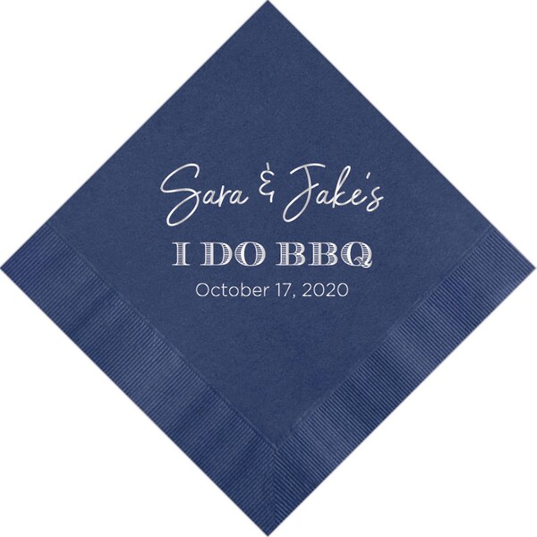 I Do Bbq Napkins Etsy