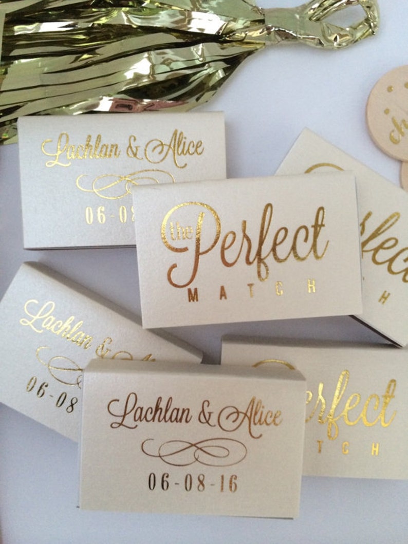 Personalized Wedding Matches Custom Printed Lots of Colors and Etsy