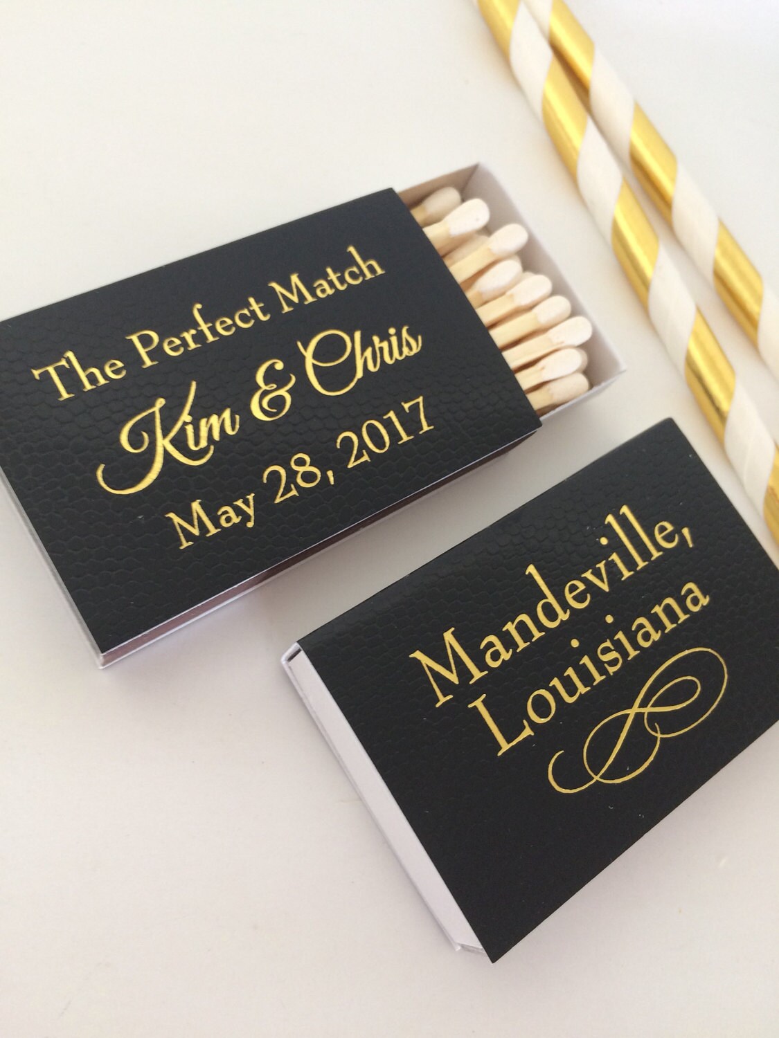 Personalized Wedding Matches Matchbooks Book Custom Printed Etsy