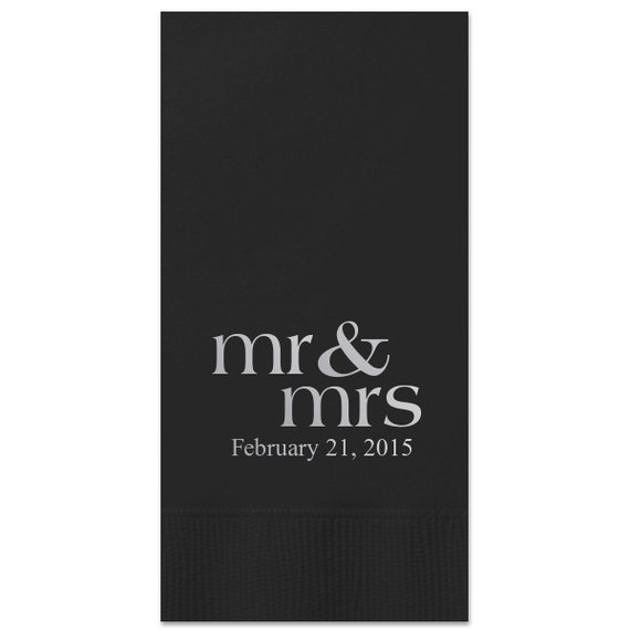 100 personalized guest towels dinner napkins wedding paper etsy