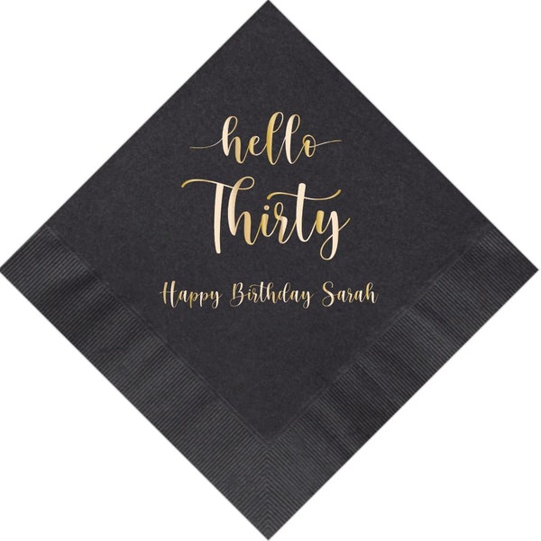 Birthday Napkins Etsy