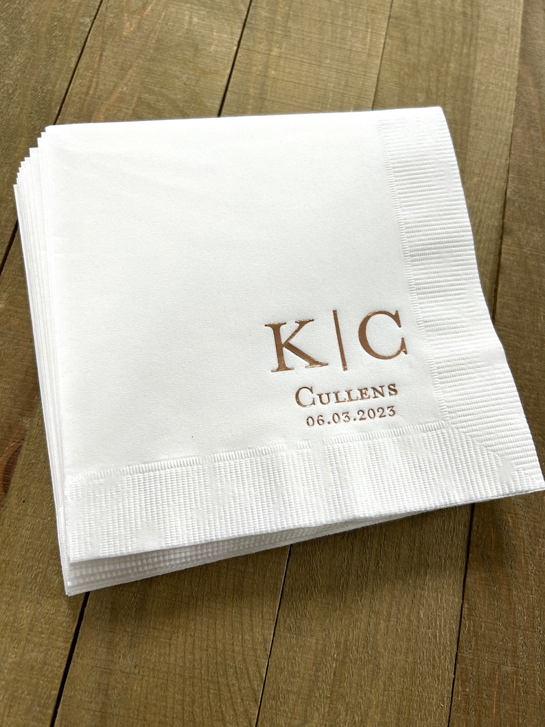 Personalized Napkins Personalized Napkins Wedding Anniversary Etsy