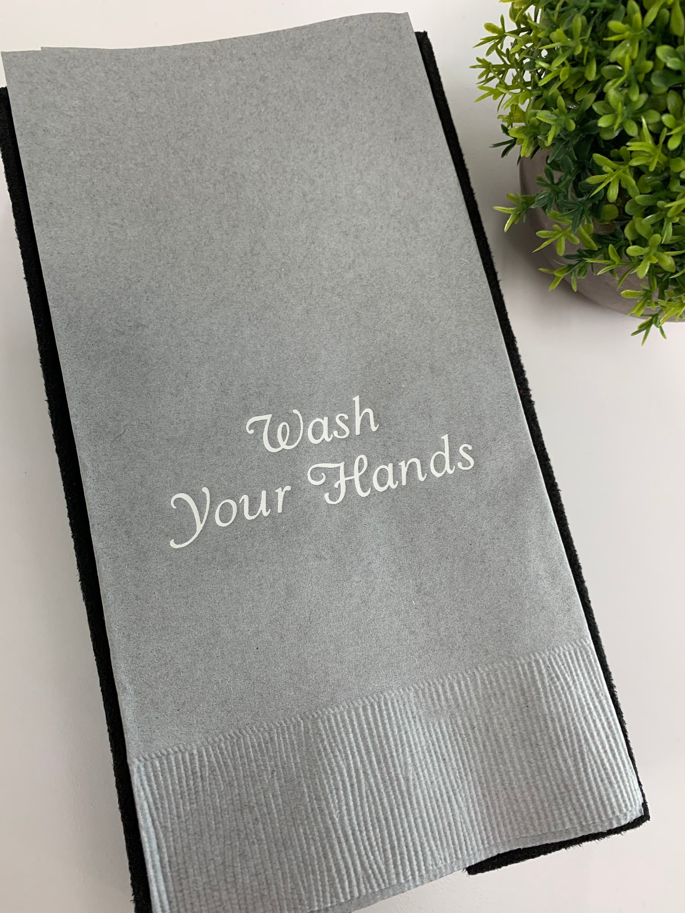 Monogrammed disposable hand towels for bathroom hotsell