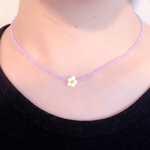 Beaded flower necklace