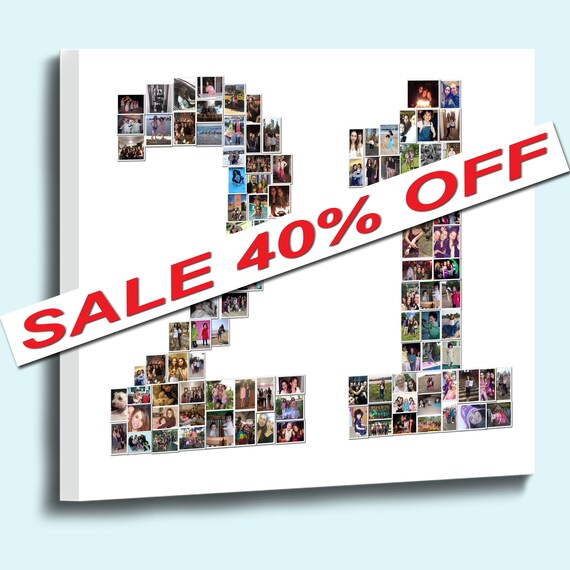 Ready to hang Personalised Canvas Collage Prints Photo Image