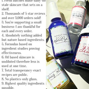 5 Piece Deluxe Skin Care Set w/ Detox Oil Cleanser, Rose Toner, Hyaluronic Acid Serum, Face Oil & Anti Wrinkle Eye Serum Roll On image 7