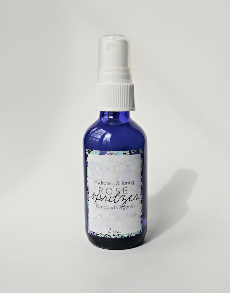 Rose Hydrating Skin Spritzer Vegan Skin Toner Toning Spray with Witch Hazel & Essential Oils image 1