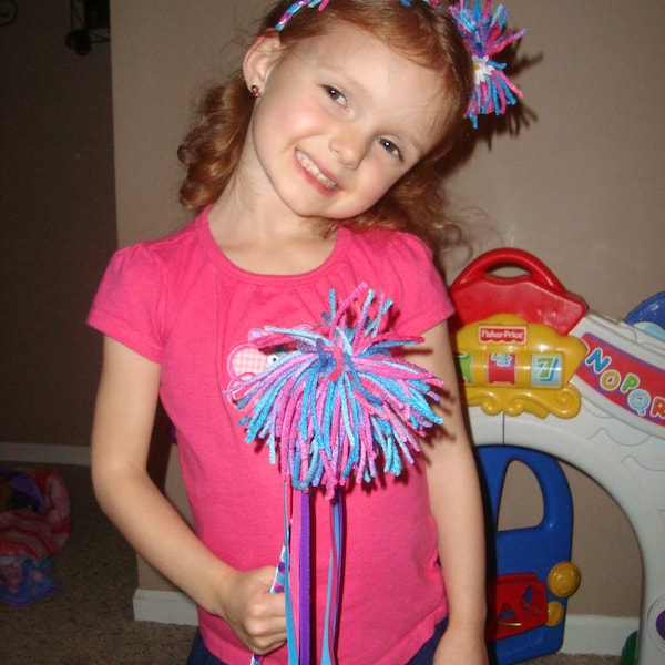 Abby Cadabby inspired Headband And Wand Set, Halloween costume, birthday party, christmas gift, and dress up!