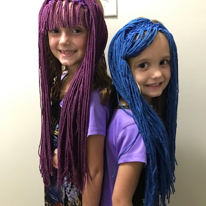 Mal and Evie inspired wig headbands