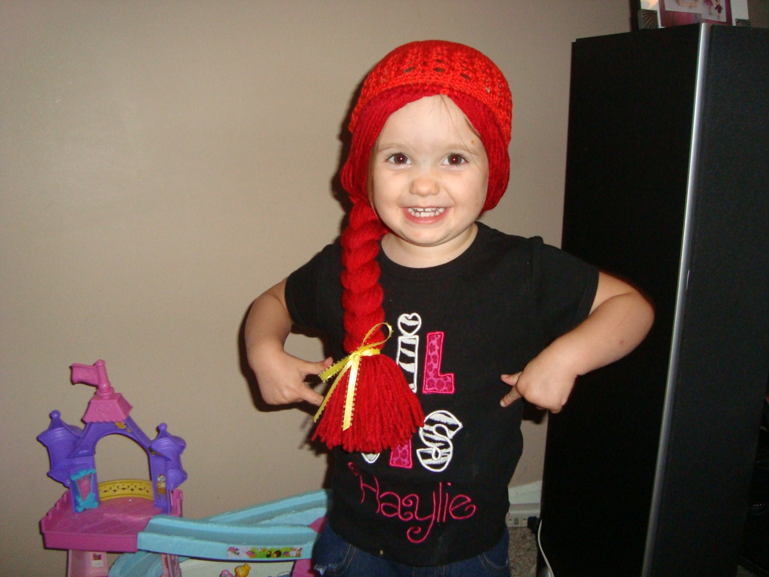 Jessie Toy Story inspired wig hat, great for costumes, dress up, Hall…