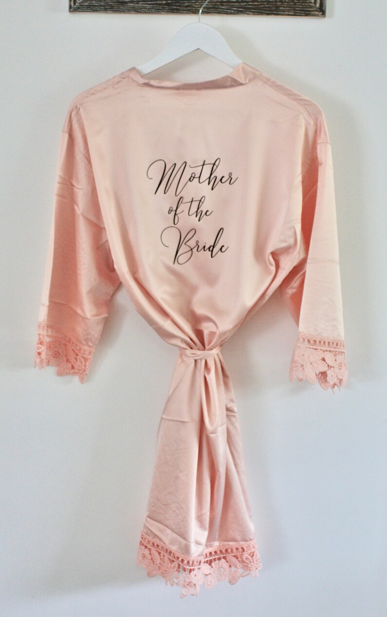 Personalised Bride Robe Personalised Bridesmaid Robe Satin Etsy UK