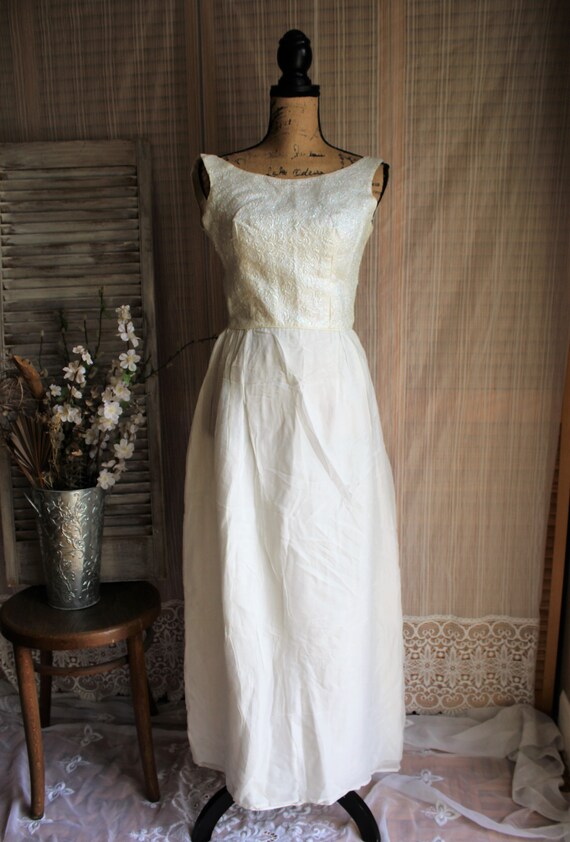 white shimmery dress