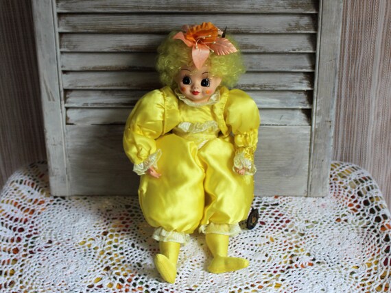 yellow clown doll