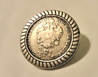 Austrian coin buttons. 4 in lot. Extremely good condition.