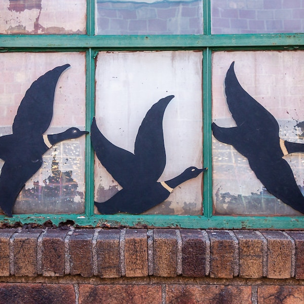 Masonite Flying Geese Vintage Wildlife Wall Decor