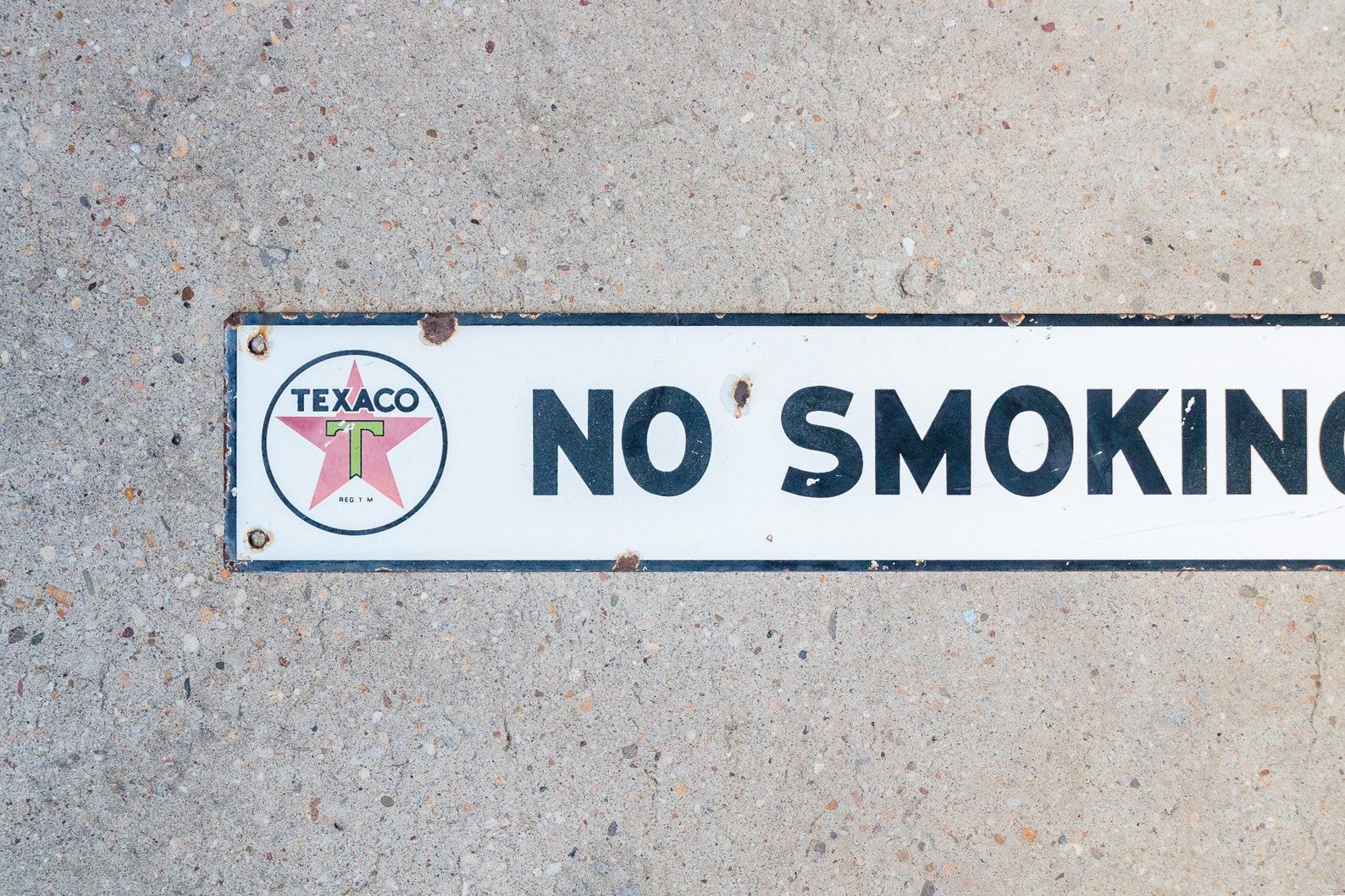 Texaco No Smoking Porcelain Sign Vintage Reproduction Signage Wall ...