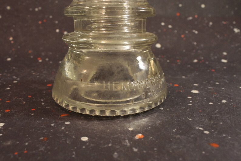 Clear Hemingray 42 Glass Insulator Vintage Decor Collectable Etsy